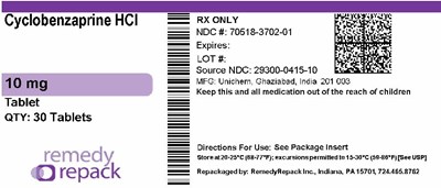 Mm2 (Cyclobenzaprine HCl 10mg 70518 3702 01)